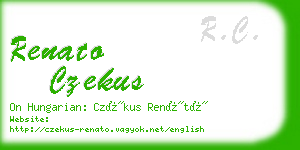 renato czekus business card